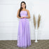 VESTIDO DECOTE LATERAL X PETRA FINA LILAS G